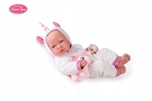 LALKA HISZPAŃSKA JEDNOROŻEC BOBAS JAK ŻYWY RECIEN NACIDA UNICORNIO AJ 50268 na Arena.pl