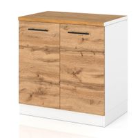 Szafka Kuchenna Stojąca Z Blatem Modułowa 80cm Spremium Dąb Wotan