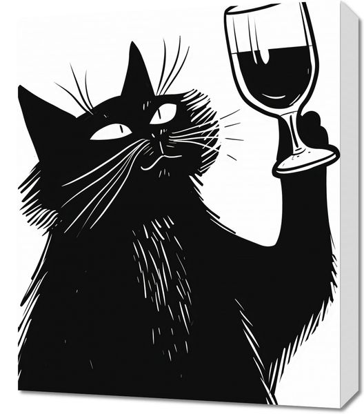 Obraz 50x60cm Koci Wirtuoz zdjęcie 1