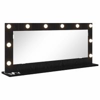 Lustro toaletowe Ze LED Lights Czarny Dąb 100 x 45 x 18 cm