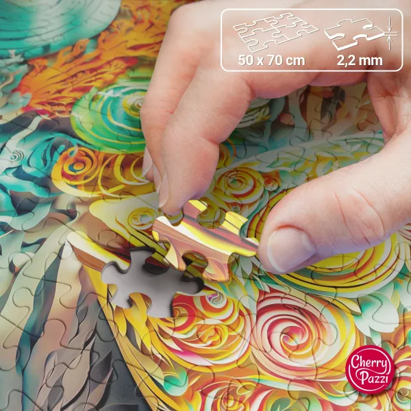 Puzzle 1000 elementów. Pikowana ryba 30806 zdjęcie 2