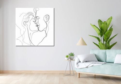Obraz 100x100cm Splot Linii i Miłości na Arena.pl