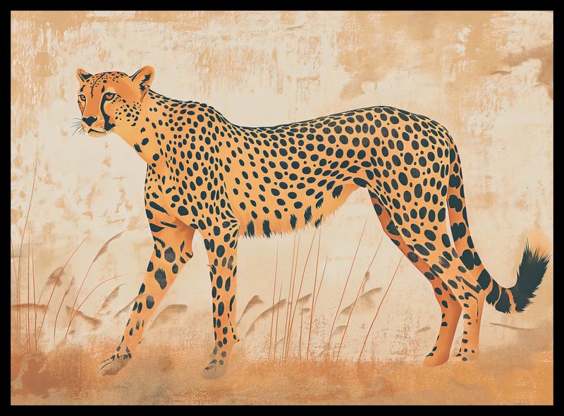 Plakat 55x40cm Gepard w Ruchu zdjęcie 2
