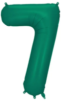 Balon foliowy Cyfra ''7'', 86cm, butelkowa zieleń