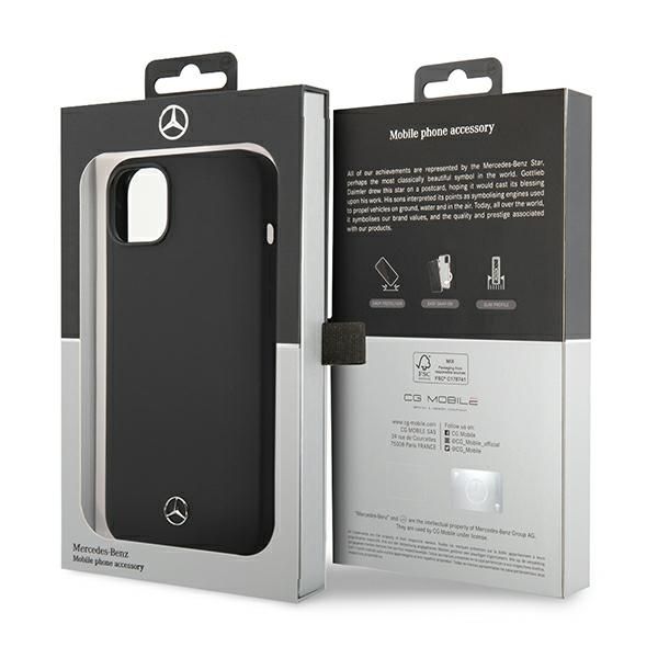 Etui Mercedes do iPhone 15 Plus, iPhone 14 Plus, Czarny, MagSafe zdjęcie 4