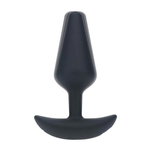 Classic Vibrating Silicone Anal Plug - M - Black na Arena.pl