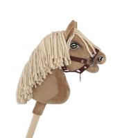 kantar dla konia hobby horse a4 zapinany mały - brązowy