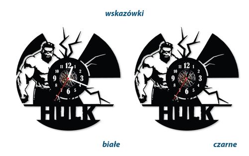 Zegar ścienny z płyty winylowej Hulk 16.6 na Arena.pl