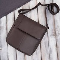 listonoszka męska na ramię klasyczna ze skóry