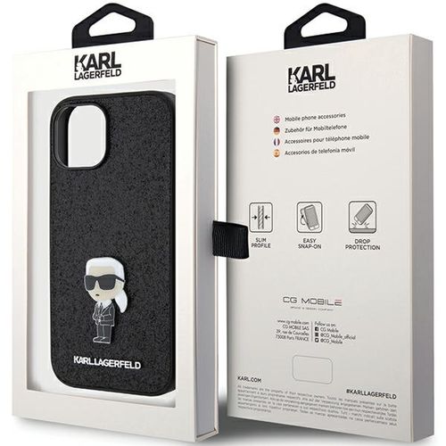 Etui Karl Lagerfeld do iPhone 15, iPhone 14, iPhone 13, Czarny na Arena.pl