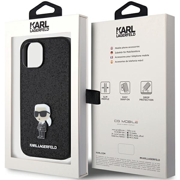 Etui Karl Lagerfeld do iPhone 15, iPhone 14, iPhone 13, Czarny zdjęcie 8