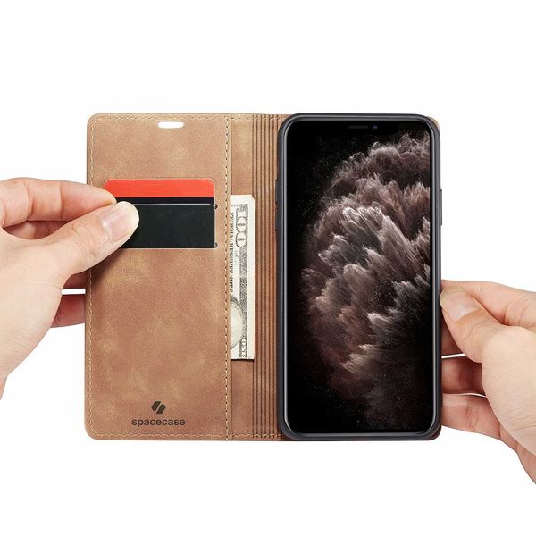 Spacecase Wallet Iphone 11 Pro Light Brown zdjęcie 14
