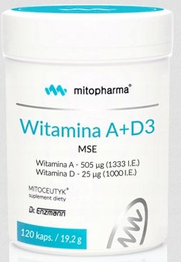 WITAMINA A 1333 IU + D3 2000 IU Dr Enzmann 120 Kap na Arena.pl