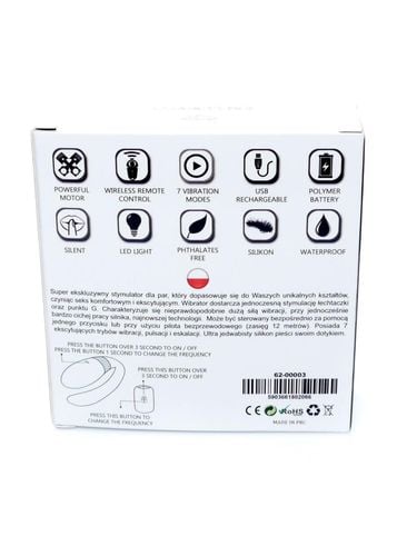 stymulator-v-vibe black usb 7 function / remote control na Arena.pl