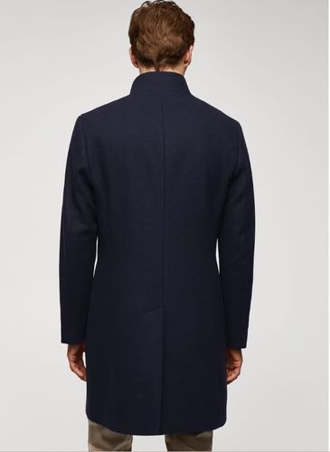 MANGO MAN Płaszcz przejściowy 'Funnel' w kolorze Granatowy na Arena.pl