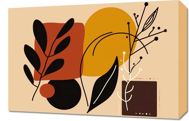 Obraz 60x40cm Ciepłe Kontury zdjęcie 1