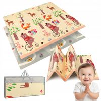 MATA PIANKOWA EDUKACYJNA DLA DZIECI DWUSTRONNA XPE SKŁADANA 180x200 MATADI