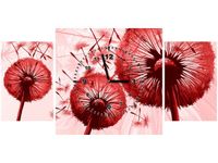 60CM 40CM ZEGAR OBRAZ DMUCHAWCE CZERWIENI DRUK PŁÓTNO RAMA