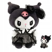 HELLO KITTY KUROMI MASKOTKA PLUSZAK ZABAWKA CZARNA SUKIENKA KOTEK 85 CM