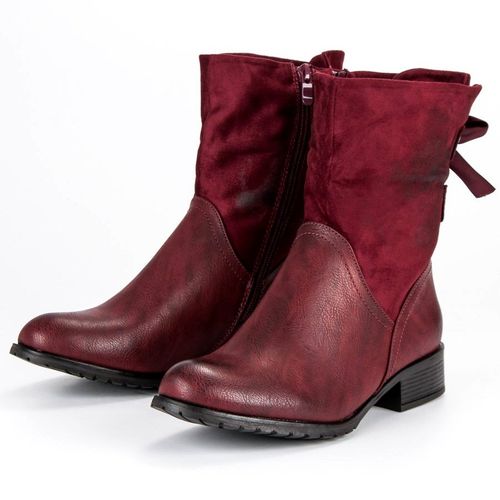 Modne bordowe botki r.40 na Arena.pl