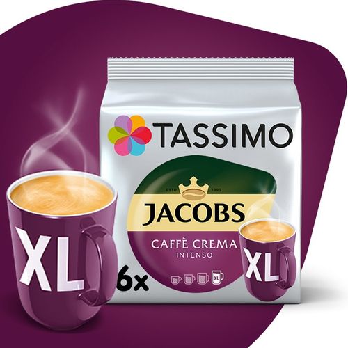 Kapsułki Tassimo Caffe Crema XL Intenso, 5+1 opakowanie GRATIS! na Arena.pl