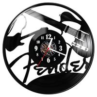 Zegar ścienny z płyty winylowej Gitara 1235.14