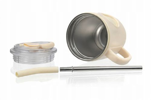 Kubek termiczny termos ze słomką ustnikiem Casno 450 ml na Arena.pl