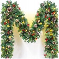 GIRLANDA LED ŚWIĄTECZNA CHOINKOWA Z LAMPKAMI NA SCHODY DRZWI ŁAŃCUCH 2,7m