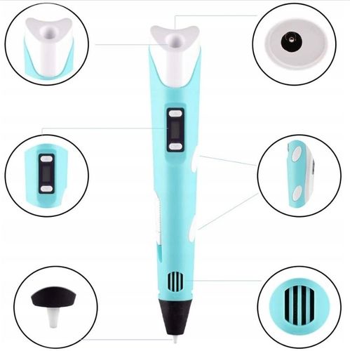 DŁUGOPIS 3D DLA DZIECI DRUKARKA 3D MAGICZNY DŁUGOPIS 3D + WKŁADY 110 METRÓW na Arena.pl