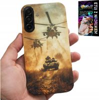 ETUI DO SAMSUNG GALAXY A17 5G - HELIKOPTER WOJSKOWY CZOŁG MILITARIA CASE