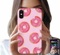 ETUI DO IPHONE X / XS - WZÓR Z PĄCZKAMI DONATAMI POLEWĄ CUKROWĄ