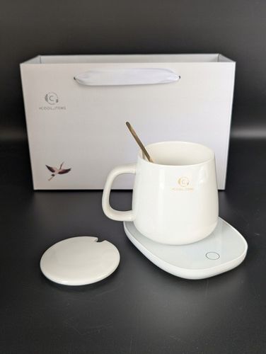 Kubek ceramiczny DO HERBATY Podgrzewacz USB Łyżka PREZENT Kubek Świąteczny na Arena.pl