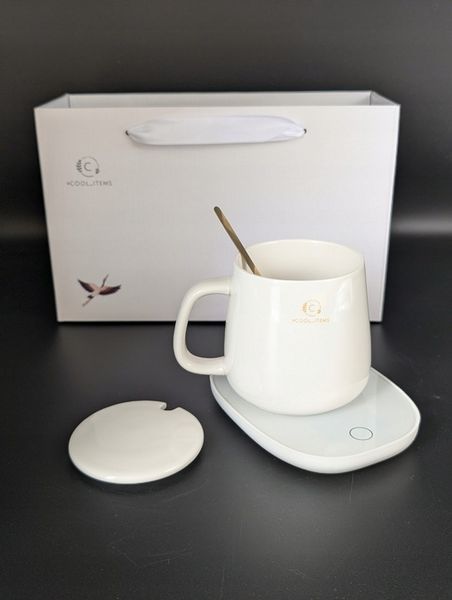 Kubek ceramiczny DO HERBATY Podgrzewacz USB Łyżka PREZENT Kubek Świąteczny zdjęcie 14