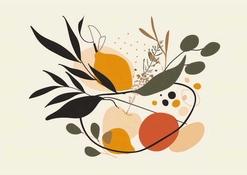 Plakat 59,4x42cm Botaniczny Wir zdjęcie 1