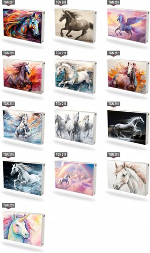 Mata magnetyczna magnes na grzejnik Fototapeta na wymiar KOLOROWY KOŃ na Arena.pl