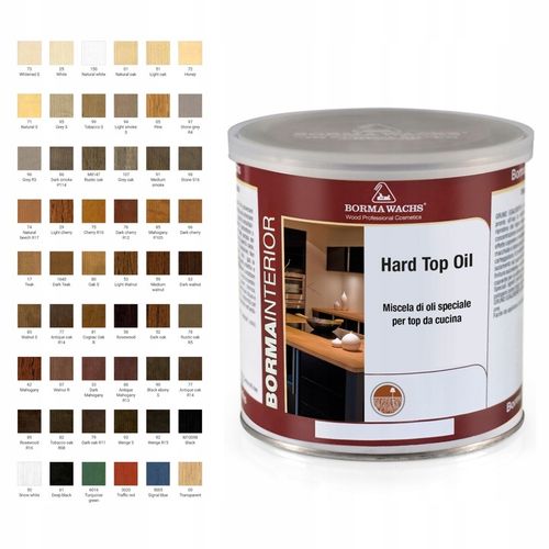Twardy OLEJ DO BLATÓW I MEBLI DREWNIANYCH BARWIONY BORMA WACHS 54 na Arena.pl