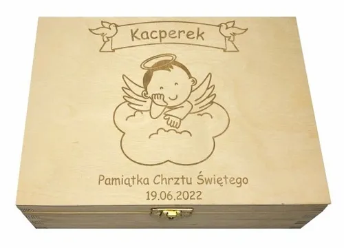 PUDEŁKO WSPOMNIEŃ PREZENT ROCZEK CHRZEST NARODZINY na Arena.pl