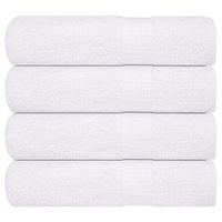 Ręczniki kąpielowe, 4 szt., białe, 100x150 cm, bawełna 100%