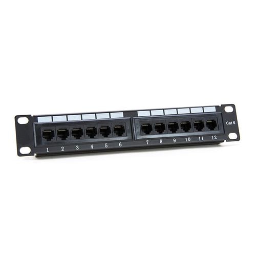 Patch panel Lanberg PPU6-9012-B 12 port 1U 10" kat.6 czarny na Arena.pl