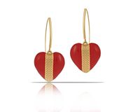 kolczyki ręcznie malowane serca z kolekcji heart harmony (p23/zim/29/3au)
