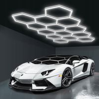 Lampa LED HEXAGON Panel Oświetlenie Warsztat Garaż Dom 383 x 227cm 6500K