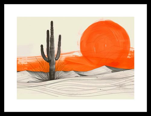 Plakat 29,7x21cm Kaktus Saguaro na Arena.pl