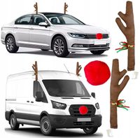 Świąteczna Dekoracja na Samochód AUTO Boże Narodzenie ROGI NOS RENIFERA