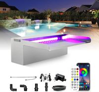 Fontanna basenowa z wodospadem 30 cm LONGRUN LR-8630 LED 7 kolorów