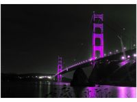 100 70CM OBRAZ PŁÓTNO VIOLET GOLDEN BRIDGE TANEL TEEMUSK PŁÓTNO RAMA