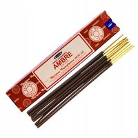 SATYA BURSZTYN KADZIDEŁKA PYŁKOWE INCENSE AMBER 15 G