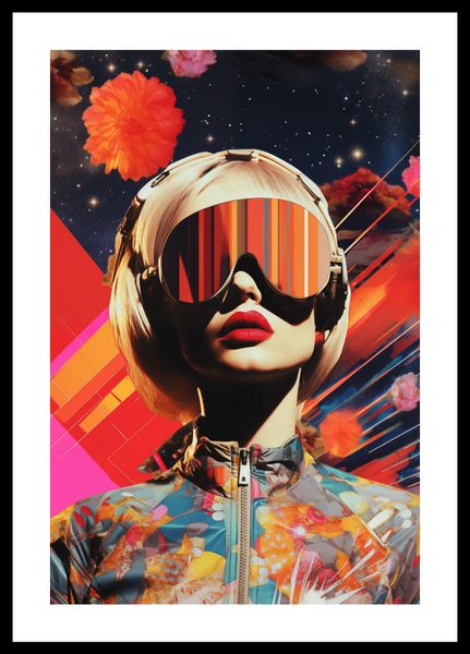 Plakat 30x45cm Retrofuturystyczna Muza zdjęcie 3