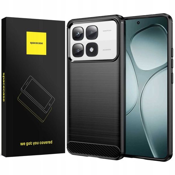 Spacecase Carbon Xiaomi 14T Pro black zdjęcie 1