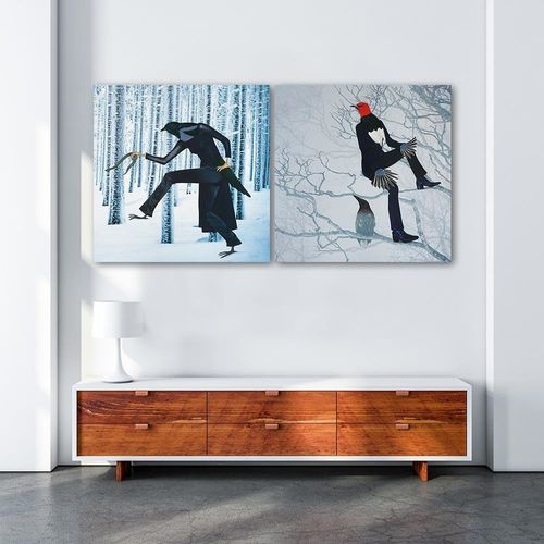 Obraz na płótnie - Canvas, Kobieta kruk 80x80 na Arena.pl