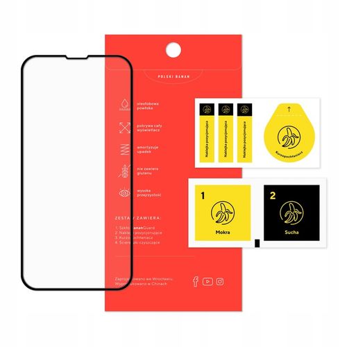 Szkło hartowane 5D BananGuard pełne do Apple iPhone 14 na Arena.pl